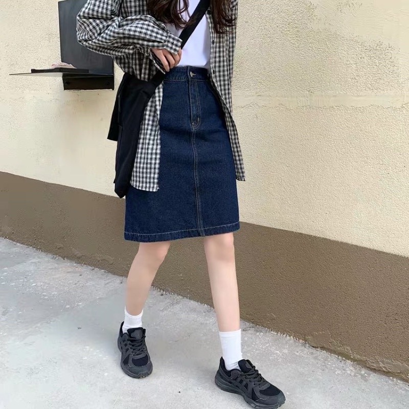 Chân váy jeans bigsize order