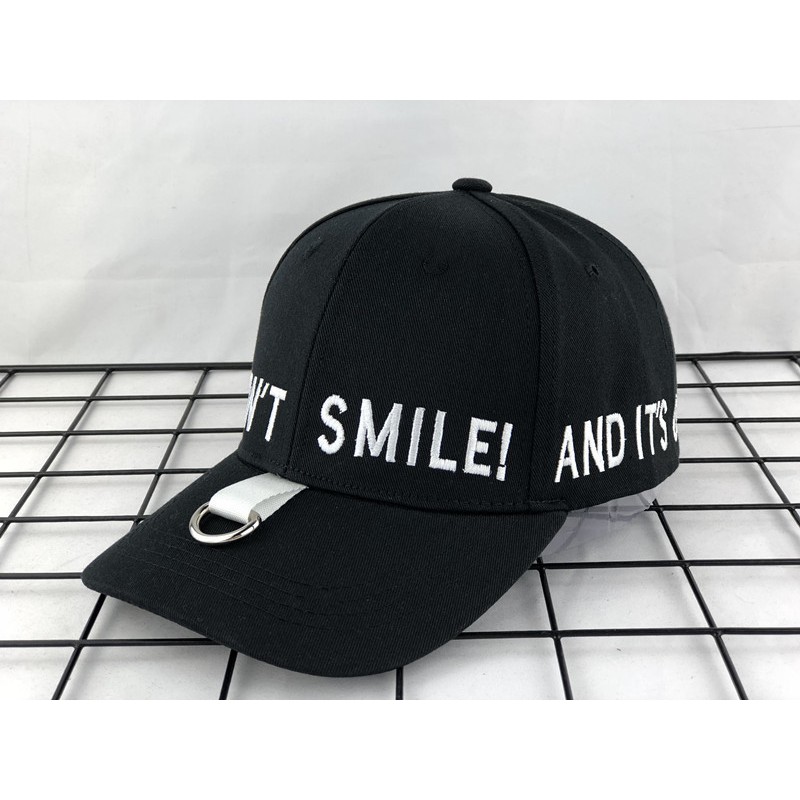 Mũ nón Luhan EXO thêu Dont Smile - ẢNH THẬT