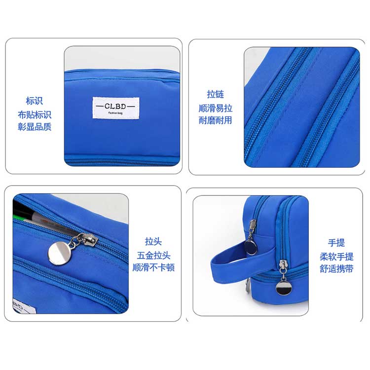 Hộp Đựng Bút 3 Ngăn Sức Chứa Lớn Đa Năng Di Động Tiện Lợi Cho Học Sinh