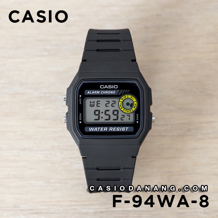 Đồng hồ nam dây nhựa Casio chính hãng Anh Khuê F-94WA-8DG (33mm)
