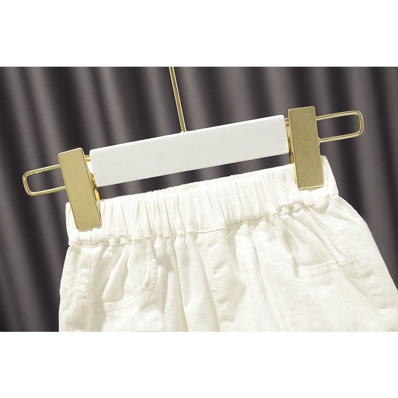 Bộ Đồ 2 Món Gồm Đầm Hai Dây Và Quần Ngắn Bằng Vải Cotton Thời Trang Hàn Quốc Dễ Thương Dành Cho Bé Gái