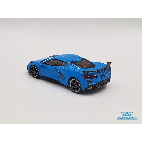 Xe Mô Hình Chevrolet Corvette Stingray Rapid RHD 1:64 MiniGT ( Xanh )