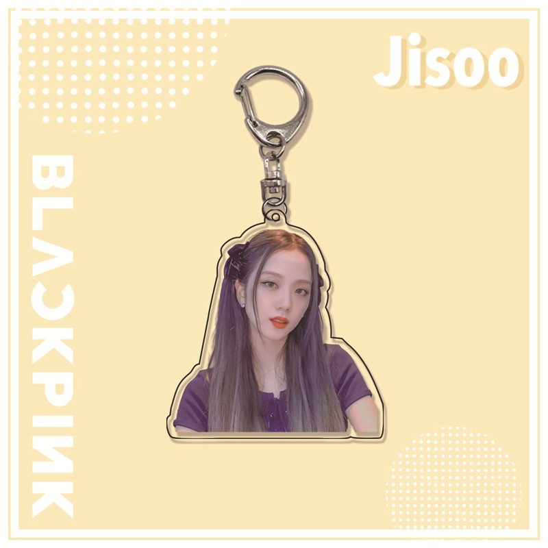 Móc khóa hai mặt bằng nhựa Acrylic hình ca sĩ BLACKPINK jisoo độc đáo