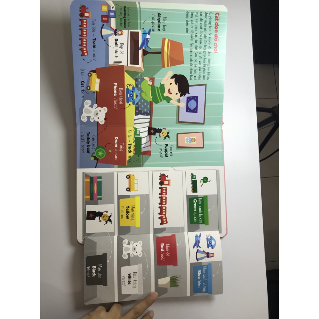 Sách - Lift the flap - Lật mở khám phá - Stuff and toys - Những đồ vật quanh em