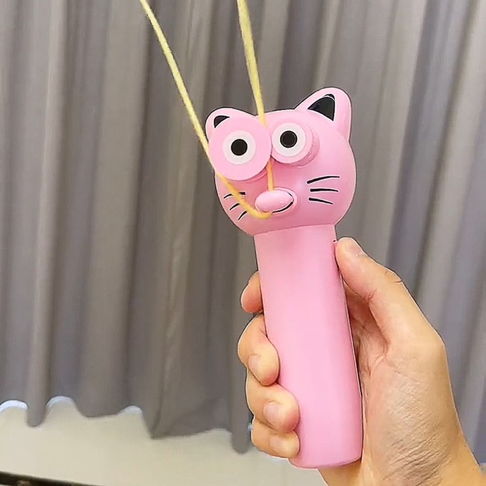 Đồ chơi bắn dây chạy bằng điện thiết kế hình mèo dễ thương ngộ nghĩnh