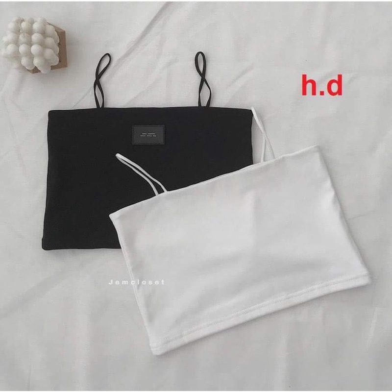 Áo 2 dây logo ô vuôg HD6