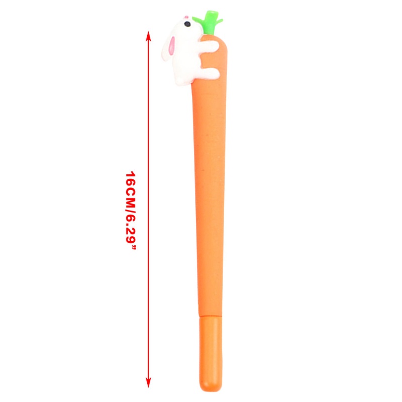 Bút Bi Mực Đen Hình Thỏ / Cà Rốt / Trái Tim Dễ Thương Cho Học Sinh / Văn Phòng