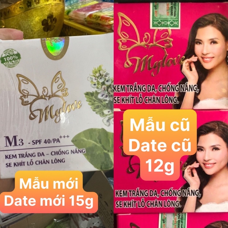 KEM TRẮNG DA CHỐNG NẮNG SE KHÍT LỖ CHÂN LÔNG My Love 12g