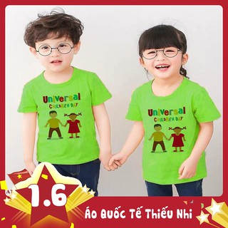 ÁO THUN QUỐC TẾ THIẾU NHI IN HÌNH BÉ TRAI BÉ GÁI - ATQTTN08
