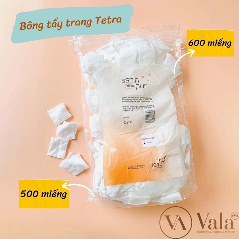 Bông Tẩy Trang Pháp Tetra 600 Miếng