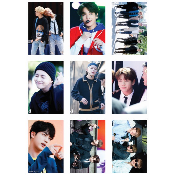 Lomo card ảnh nhóm BTS 2017 full 81 ảnh