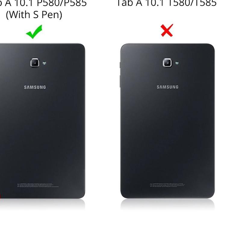 Bao Da Máy Tính Bảng Nắp Gập Có Ngăn Đựng Bút Cho Samsung Galaxy Tab A6 A 10.1 Inch 2016 Sm-P585Y P585 2016 Ốp