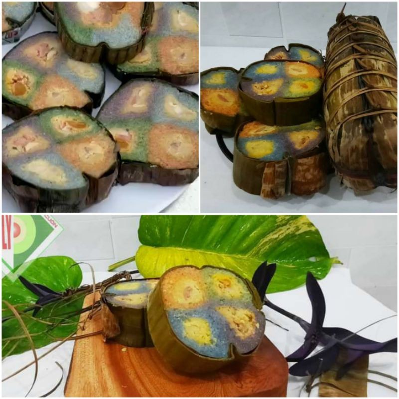 BÁNH TÉT TRÀ CUÔN BÁT BỬU - TỨ QUÝ  ĐÒN 1.4KG