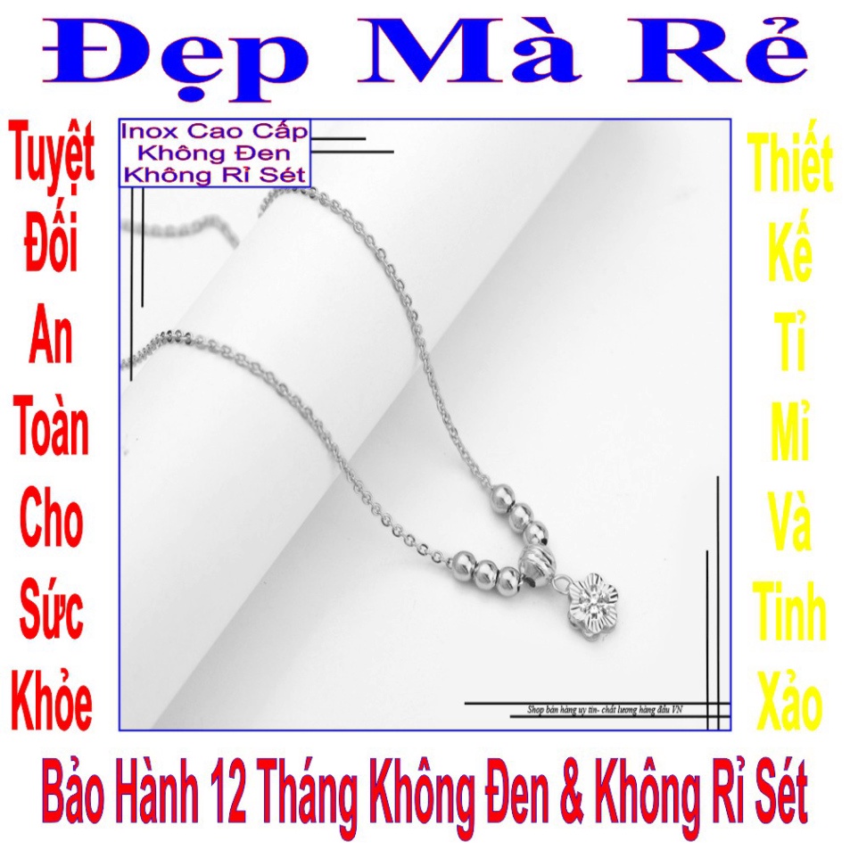 Dây chuyền màu vàng cho em bé mặt hoa mai - An toàn cho trẻ - Cam kết 1 đổi 1 nếu hoen , gỉ sét