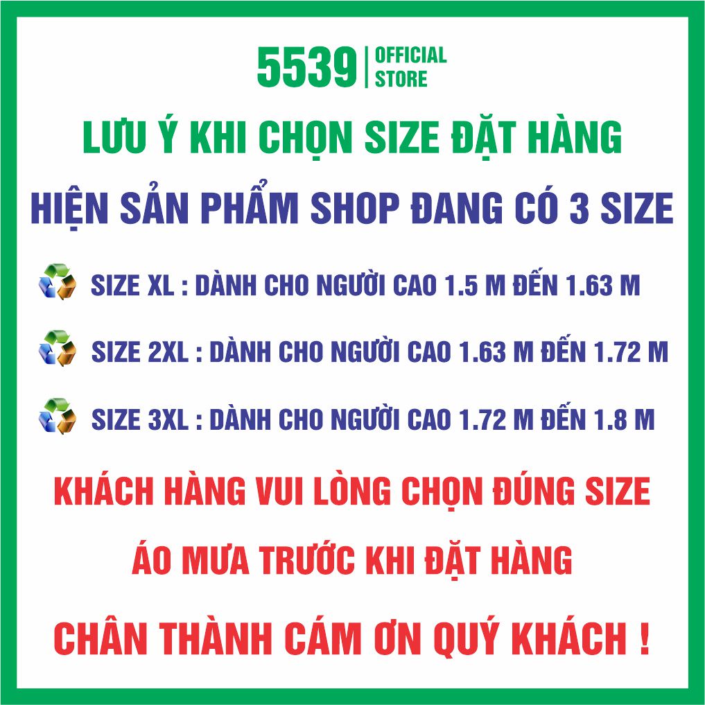 Áo mưa bộ người lớn cao cấp chất liệu nylon PVC có phản quang chống thấm nước tốt thích hợp mọi lứa tuổi - Shop 5539
