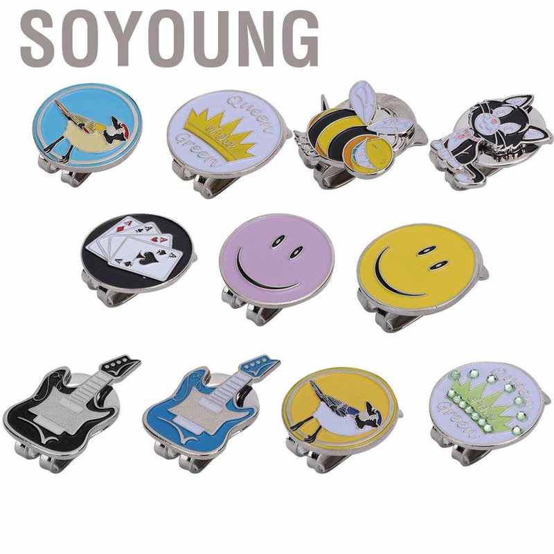 Kẹp Nam Châm Đánh Dấu Gắn Mũ Chơi Gôn Nhiều Họa Tiết Tùy Chọn