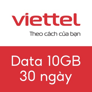 Mua gói Data Viettel 10GB, 30 ngày