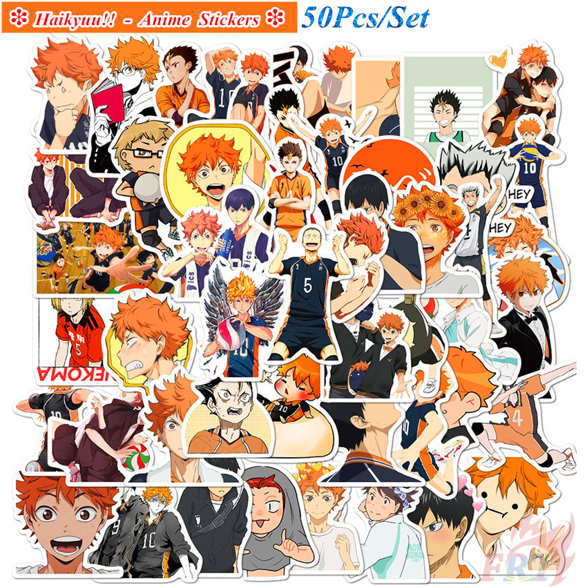 ❉ Haikyuu!! - Series 05 Anime Shoyo Hinata Tobio Kageyama Kei Tsukishima Yu Nishinoya Kozume Kenma Stickers ❉ 50Pcs/Set DIY Fashion Doodle Decals Stickers