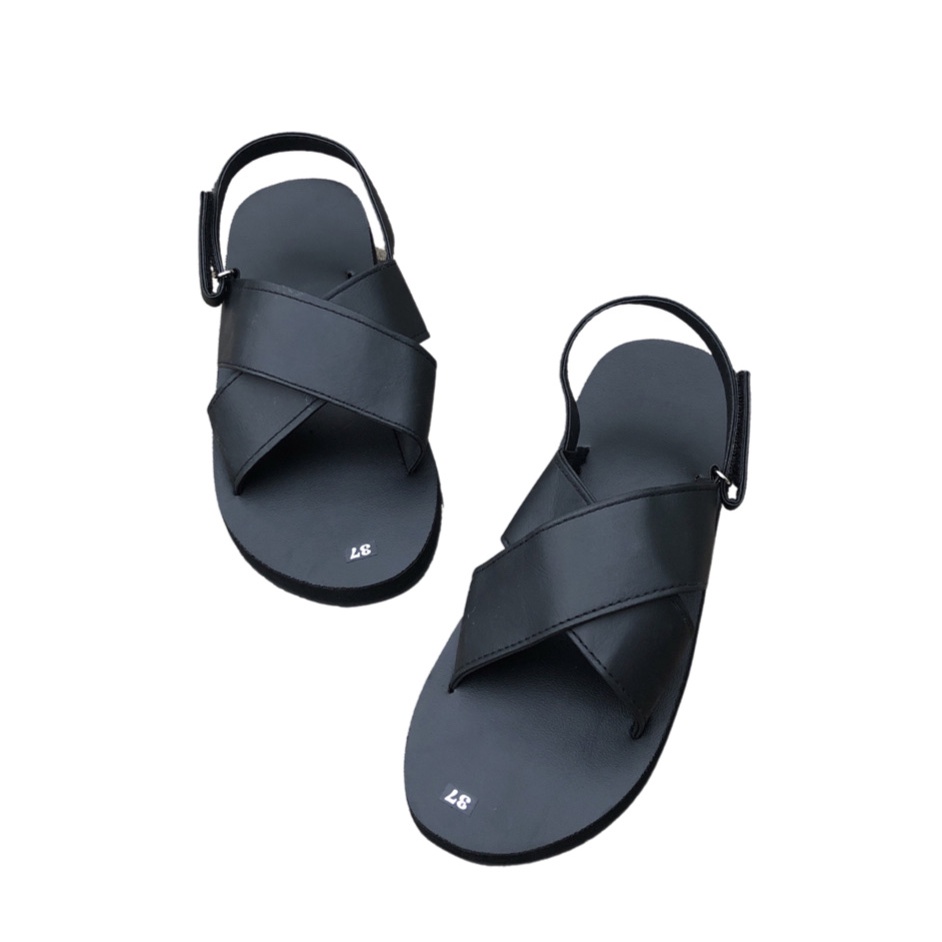 sandal đồng nai xăng đan nam và nữ ( đế đen quai đen hậu dán ) size từ 35 nữ đến 43 nam