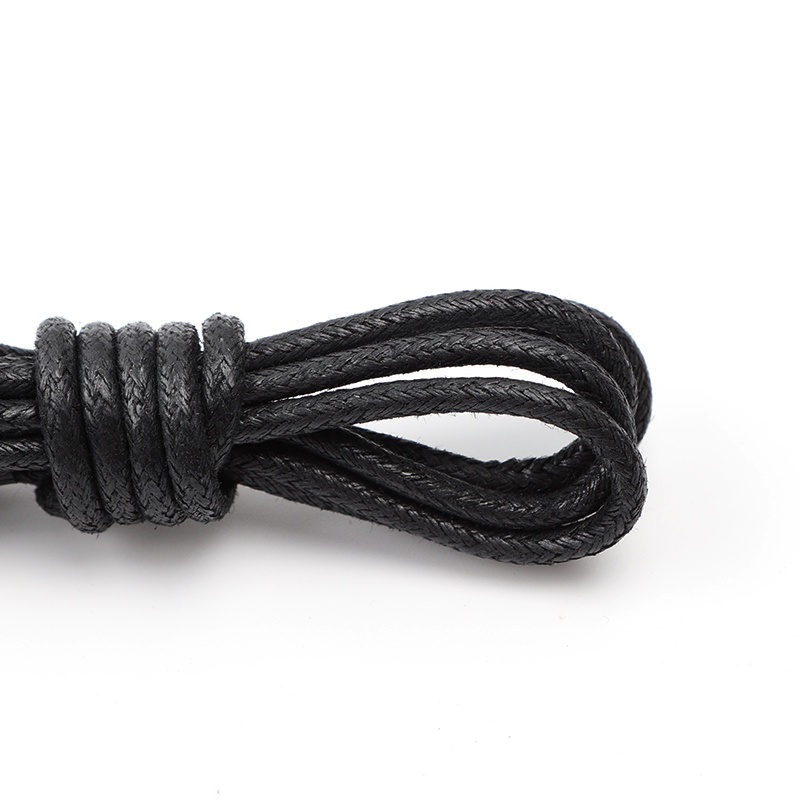 1 Cặp Dây Giày Da Cotton Sáp Tròn Chống Thấm Nước Cho Nam Nữ