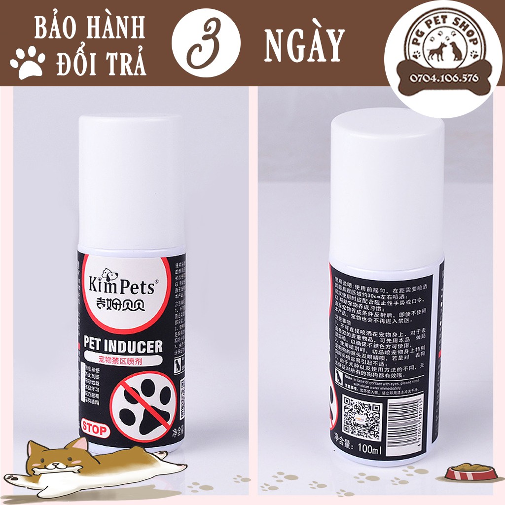 Chai Xịt Không Cho Chó Đi Vệ Sinh KimPets – Giúp Xua Đuổi Chó Mèo, Chống Phóng Uế - TD44