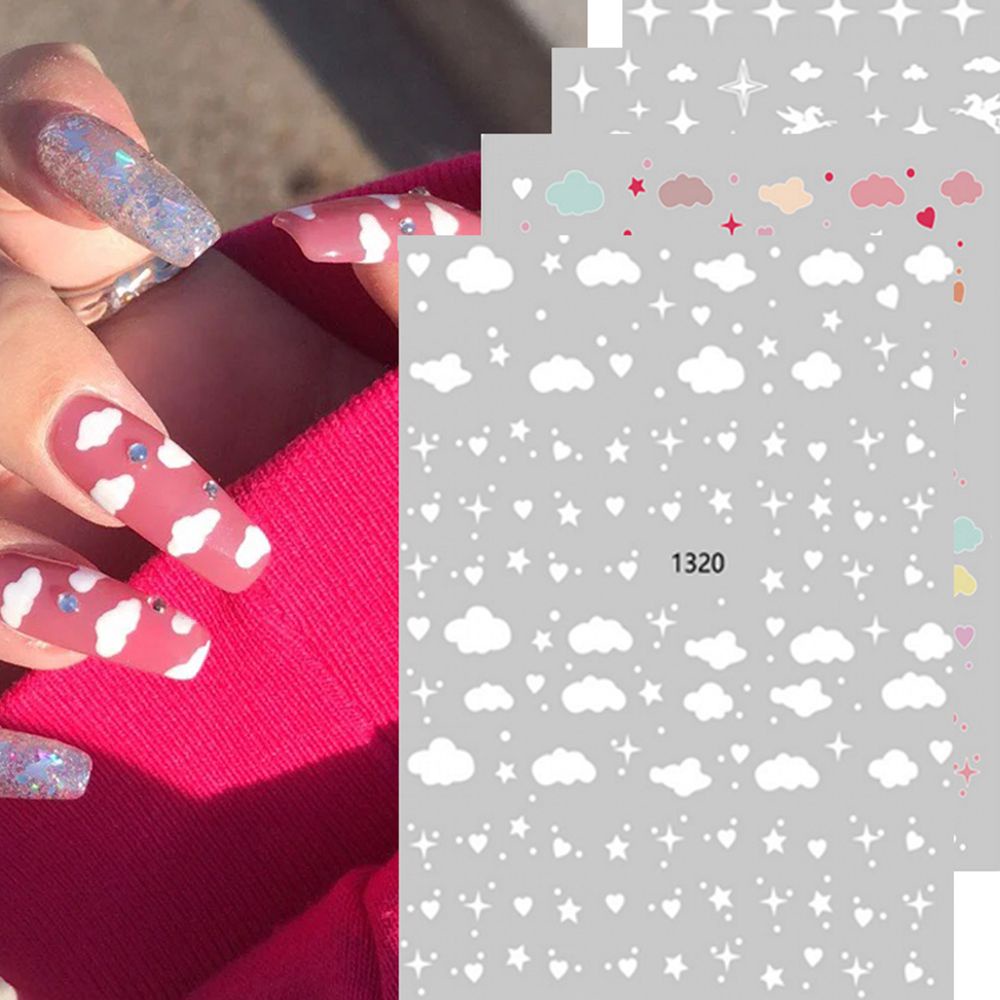 [Hàng mới về] Miếng dán trang trí móng tay hình hoạt hình 3d diy thời trang
