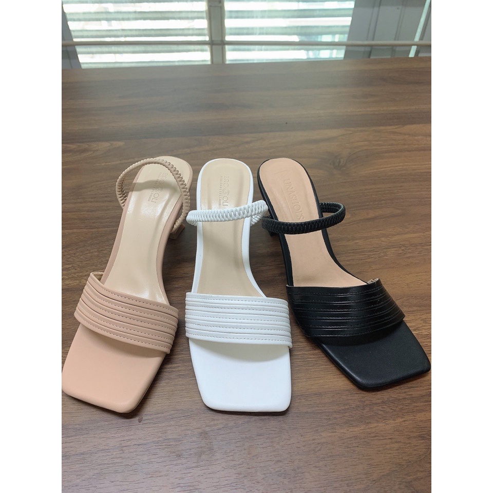 Sandal nữ cao gót 7p BR-S 102 da si bảo hành 6 tháng lỗi 1 đổi 1