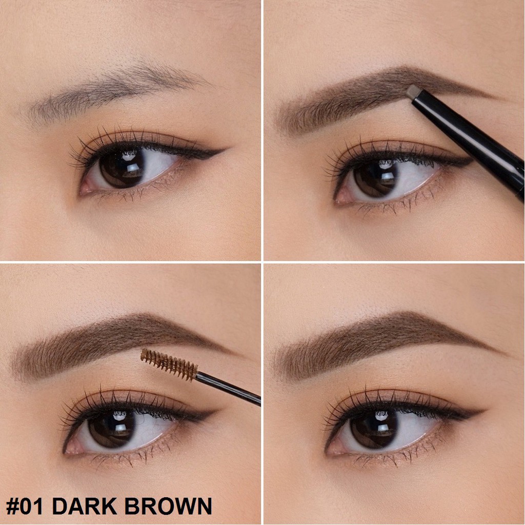 tuan099 Combo Lemonade Want It Got It 02 son kem lì và 01 chì mày #01DarkBrown (5g x2 + 4g) tuan099