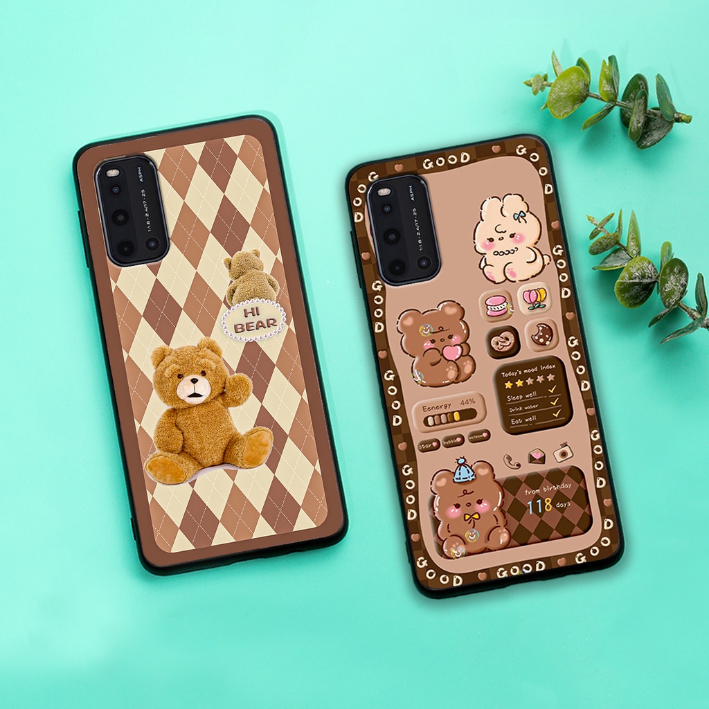 Ốp lưng Vivo V19 in hình gấu bear dễ thương, bền đẹp