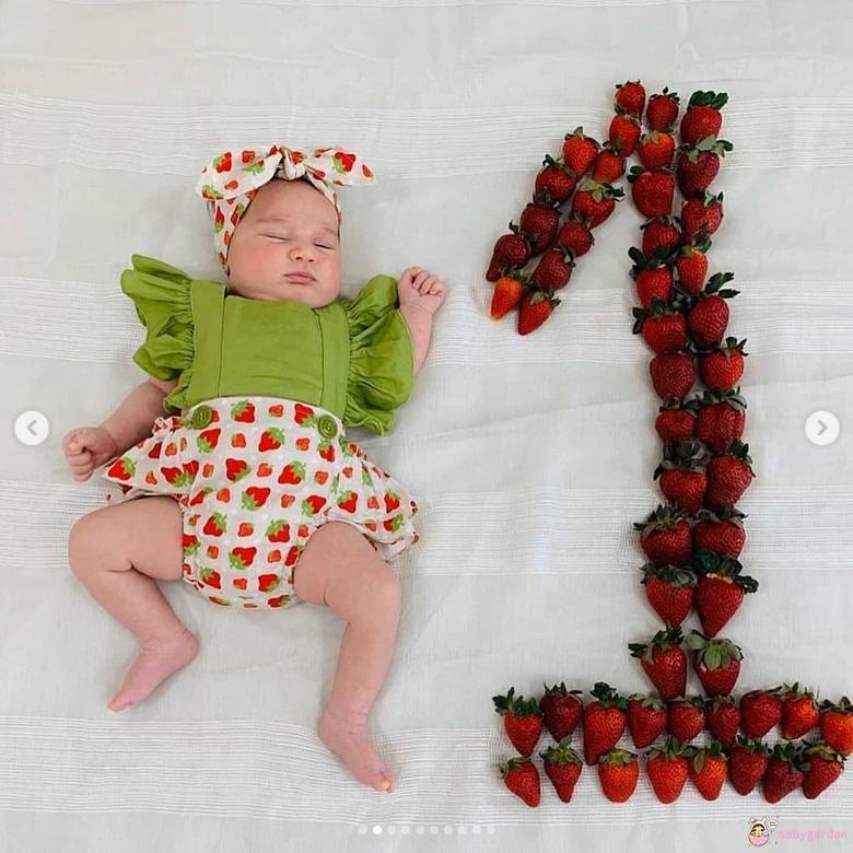 Set áo liền quần cổ vuông tay áo cánh tiên họa tiết quả bơ dễ thương và băng đô thắt nơ thời trang dành cho bé gái