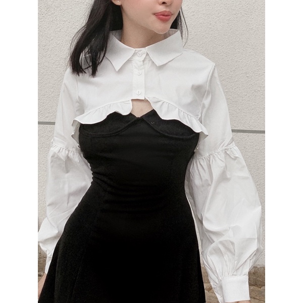 Set Dolly sơ mi và đầm xoè