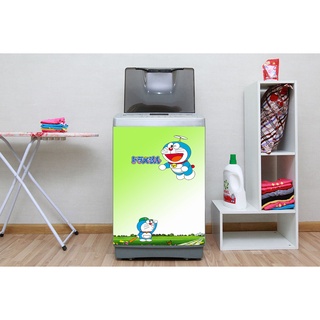 Decal dán máy giặt mẫu Doremon 15 chất liệu cao cấp