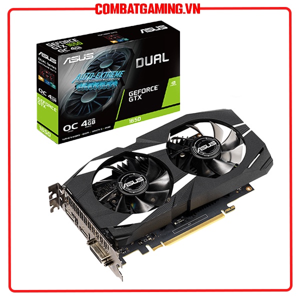 VGA ASUS Dual GTX 1650 OC Edition 4GB GDDR6 (DUAL-GTX-1650-O4GD6-P)