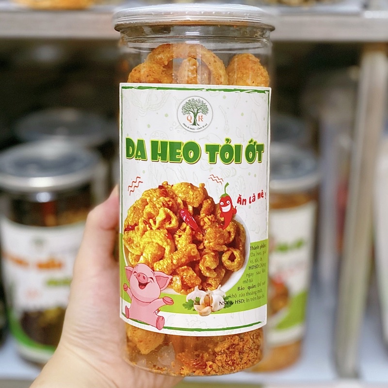 Da heo chiên giòn tỏi ớt/mắm hành hũ 150gram