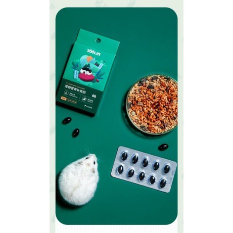 [ LẺ  1 VIÊN  ] Viên nang Astaxanthin chăm sóc sức khoẻ toàn diện cho hamster và thú nhỏ