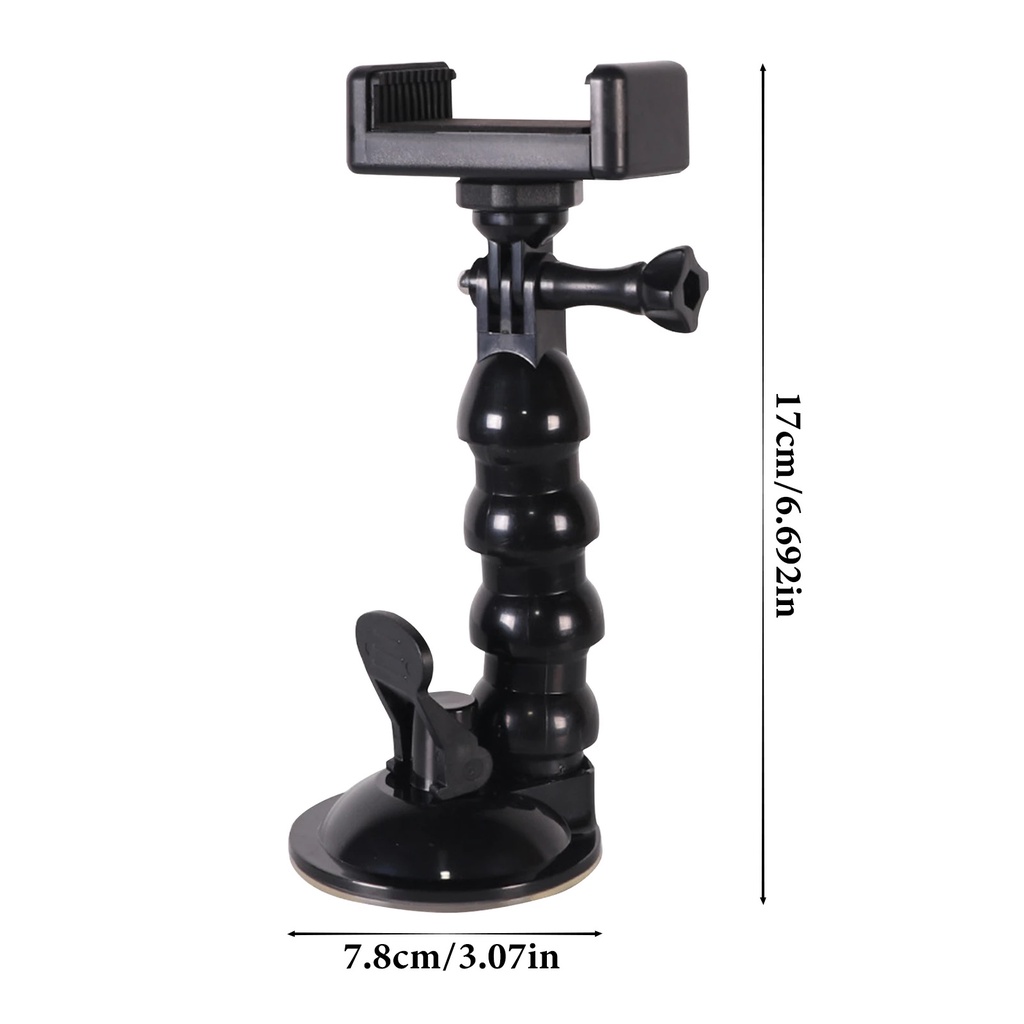 Giá Đỡ Điện Thoại Cửa Hít Quay Video, Xem Maps Trên Ô Tô, Gắn Taplo Kính Kẹp Chắc Chắn