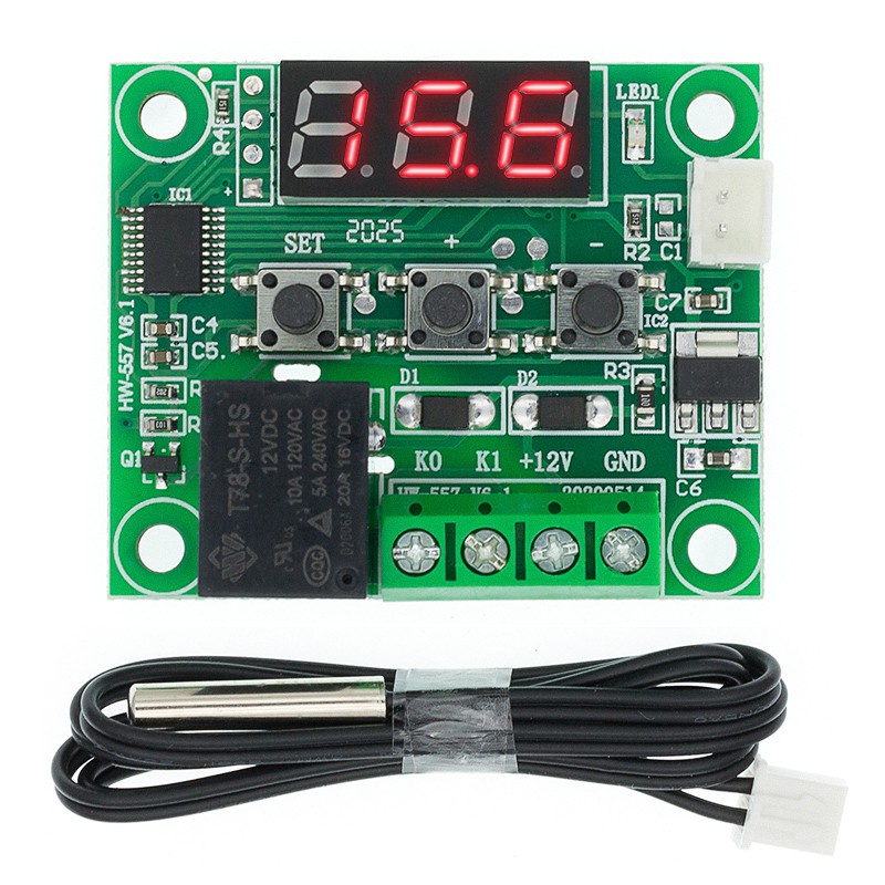 Công Tắc Điều Khiển Nhiệt Độ DC 12V W1209