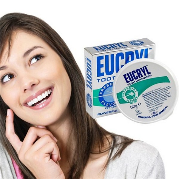 Bột Làm Trắng Răng Hương Bạc Hà EUCRYL ToothPowder 50g