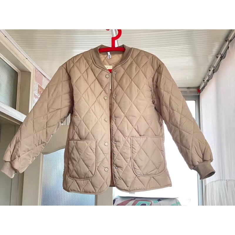 Áo Phao Hoạ Tiết Quả Trám Hai Lớp Dày Dặn - A022