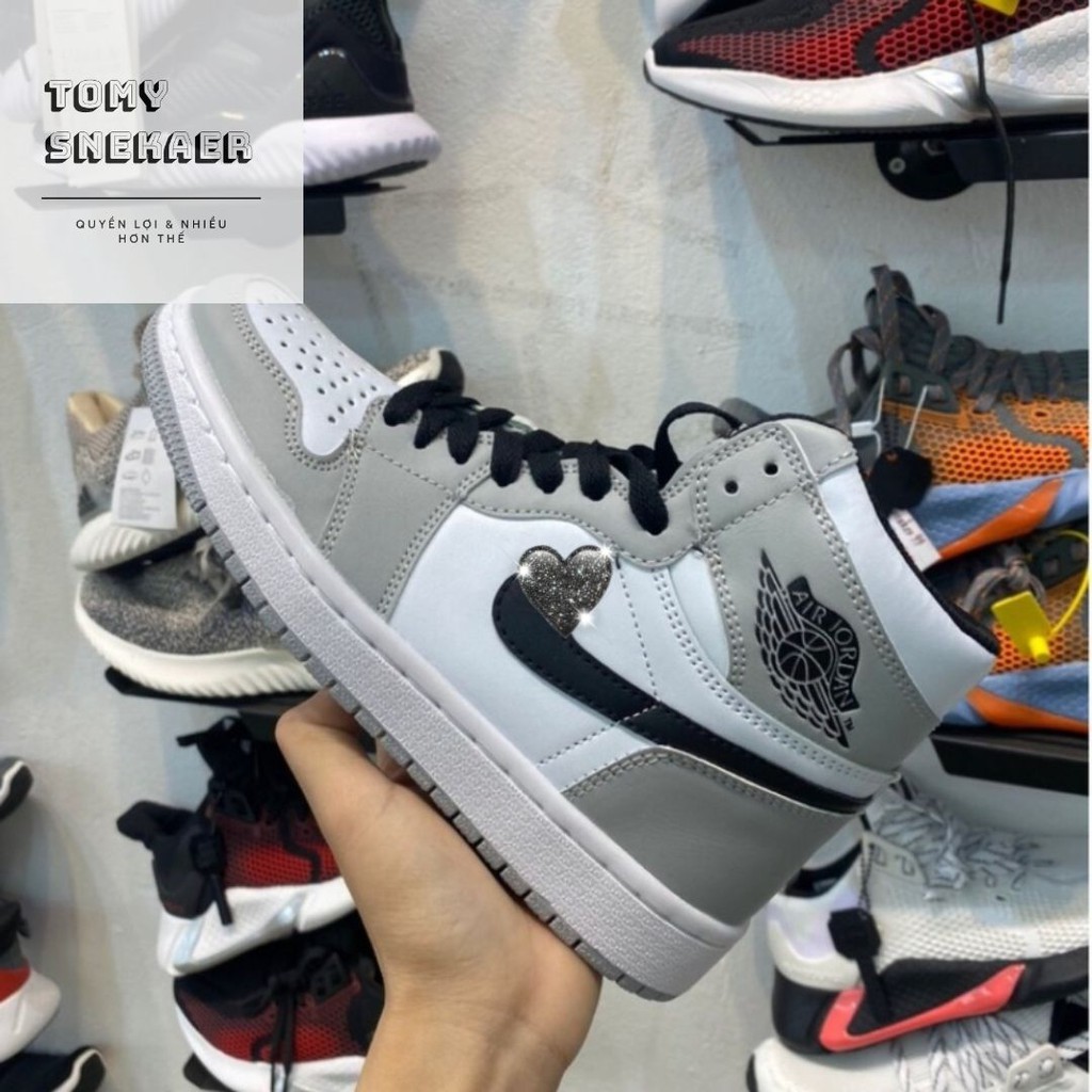 [Hottrend+Box Bill] Giày thể thao sneaker cao cấp 𝐍𝐈𝐊𝐄 𝐀𝐈𝐑 𝐉𝐎𝐑𝐃𝐀𝐍 xám cổ cao - Tom store