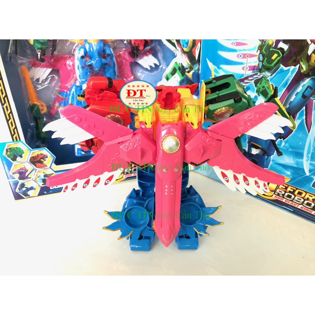 ĐỒ CHƠI HỘP RÁP ROBOT BIẾN HÌNH 3 TRẠNG THÁI 5 CON