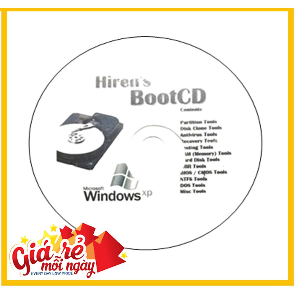Hiren's Boot CD cứu hộ máy tính