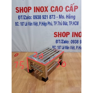 Ghế đẩu mặt hộp vuông d30c15cm