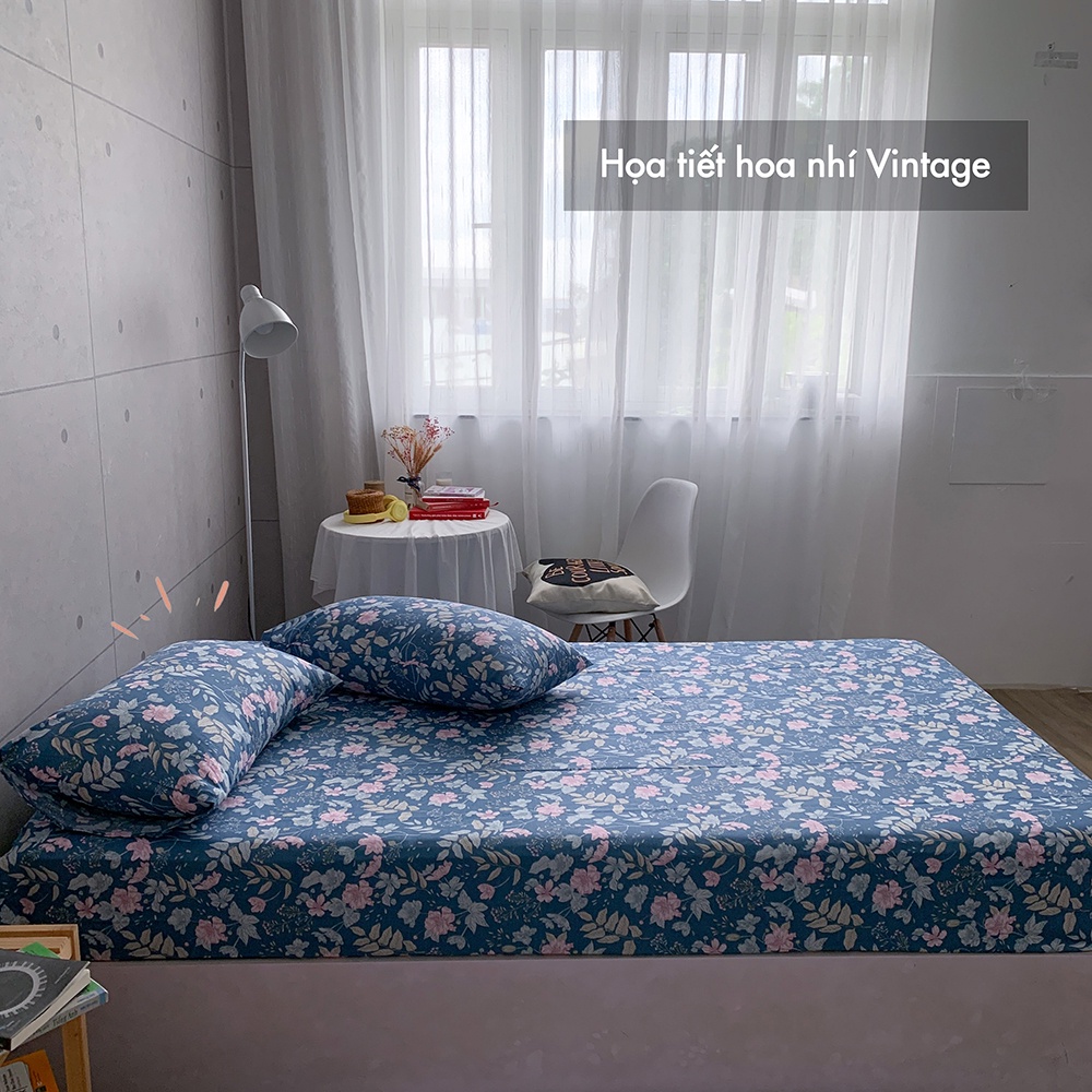 Bộ ga giường và vỏ gối COTTON 100% REE Bedding đủ size nệm mát lạnh mua hè