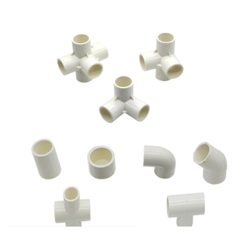 1 Đầu Nối Ống Nước Bằng Pvc 3 Chiều/4 Chiều/5 Chiều/Đầu Nối 20/25/32mm Màu Trắng
