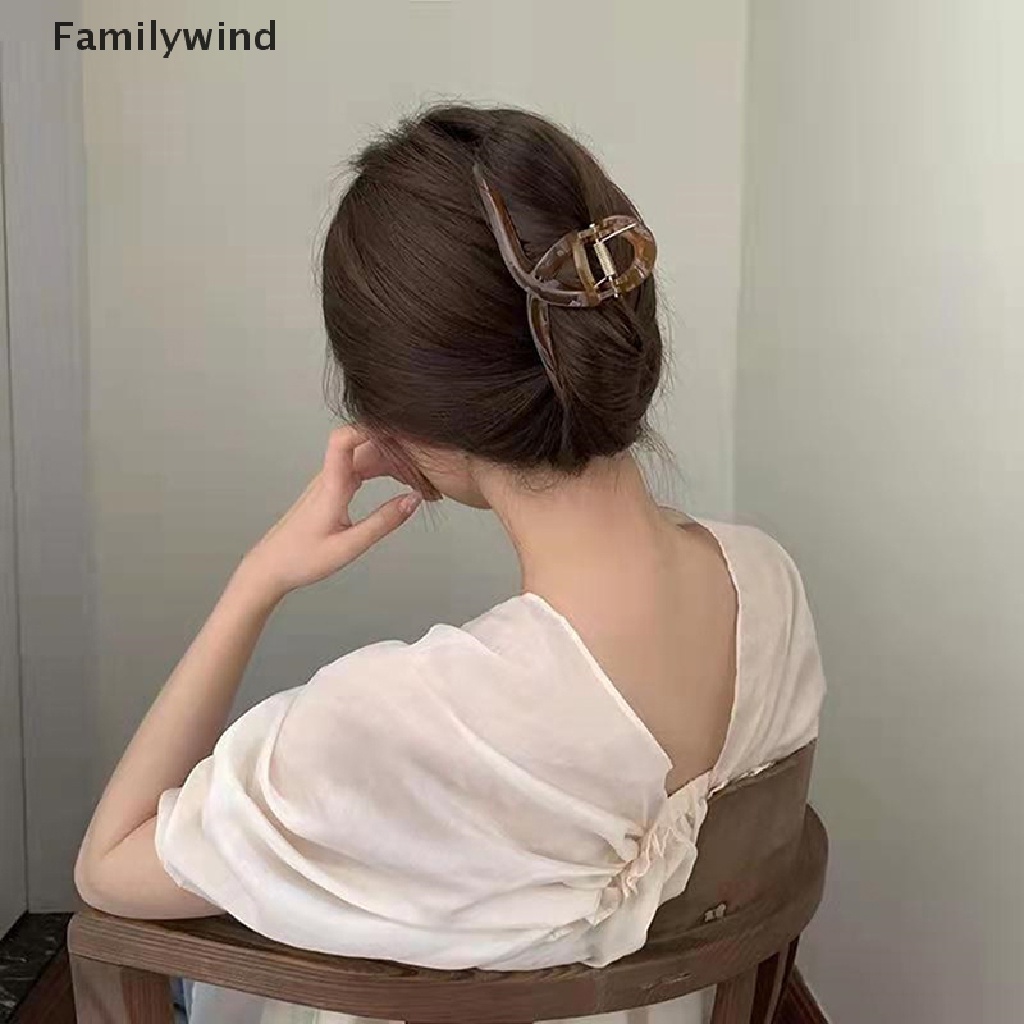 Kẹp Tóc Dạng Đĩa Chéo Bằng Acrylic Nhám Cho Nữ