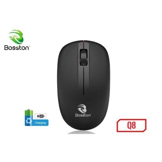 Chuột Không Dây Bosston Q8 Sạc Pin Chính Hãng