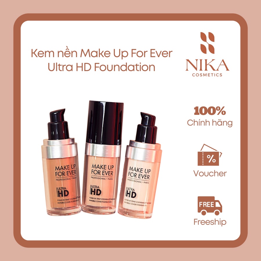 Kem nền che phủ tốt Make Up For Ever Ultra HD Foundation