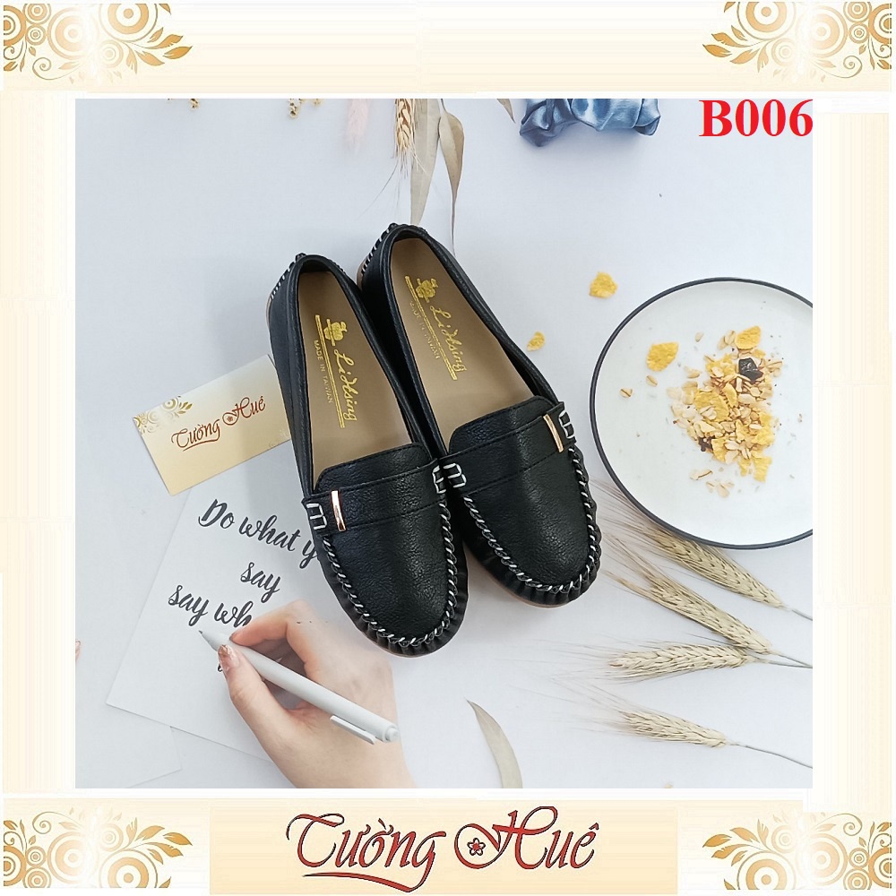 Giày Mọi Đế Bệt Da Trơn - Hàng Đài Loan -  B006