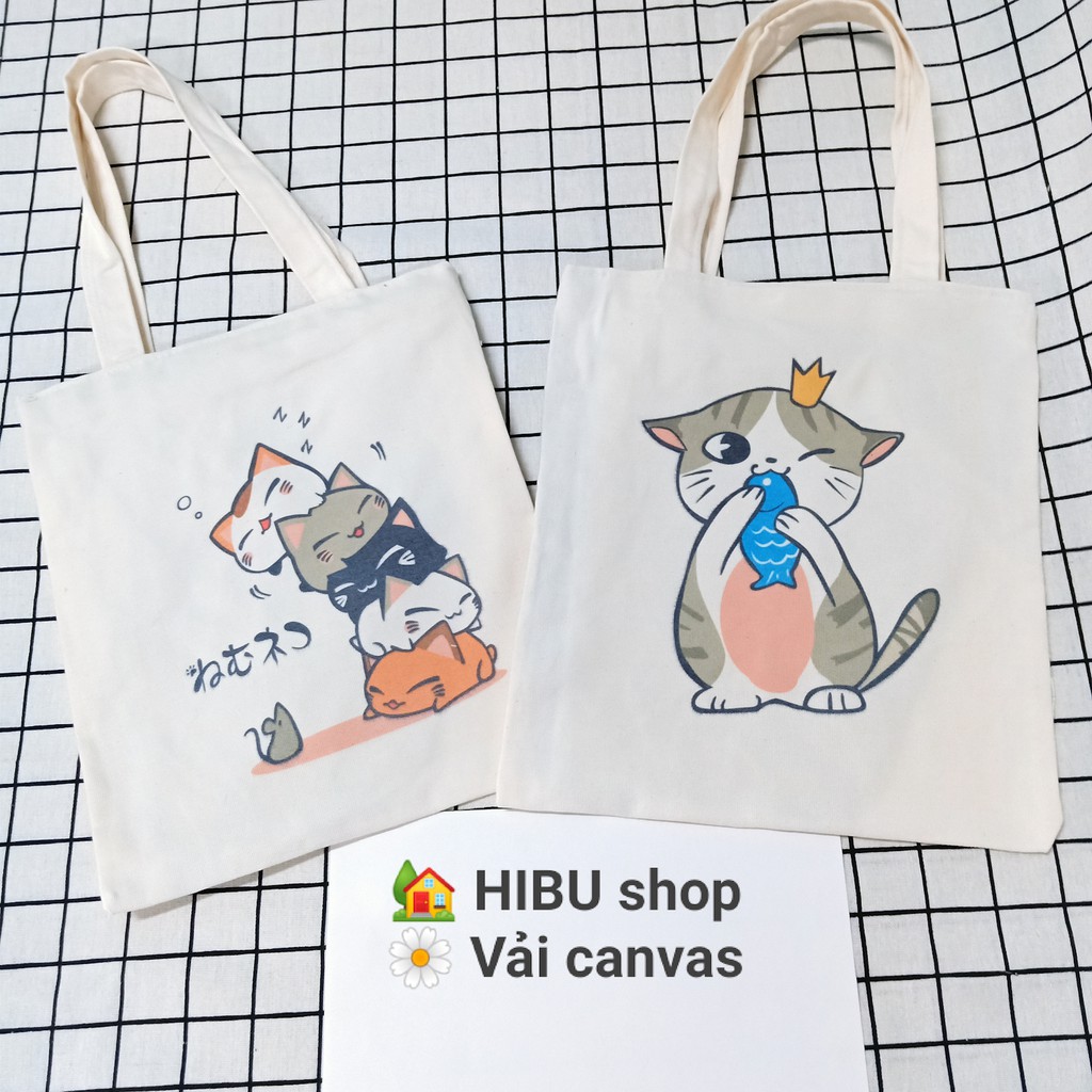 TÚI TOTE VẢI CANVAS - 2 LỚP